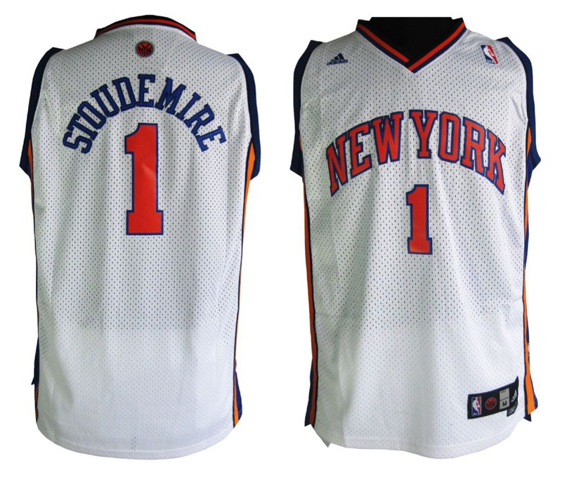 Best NBA New York Knicks 1 Amare Stoudemire Swingman Home Adidas Jerseys